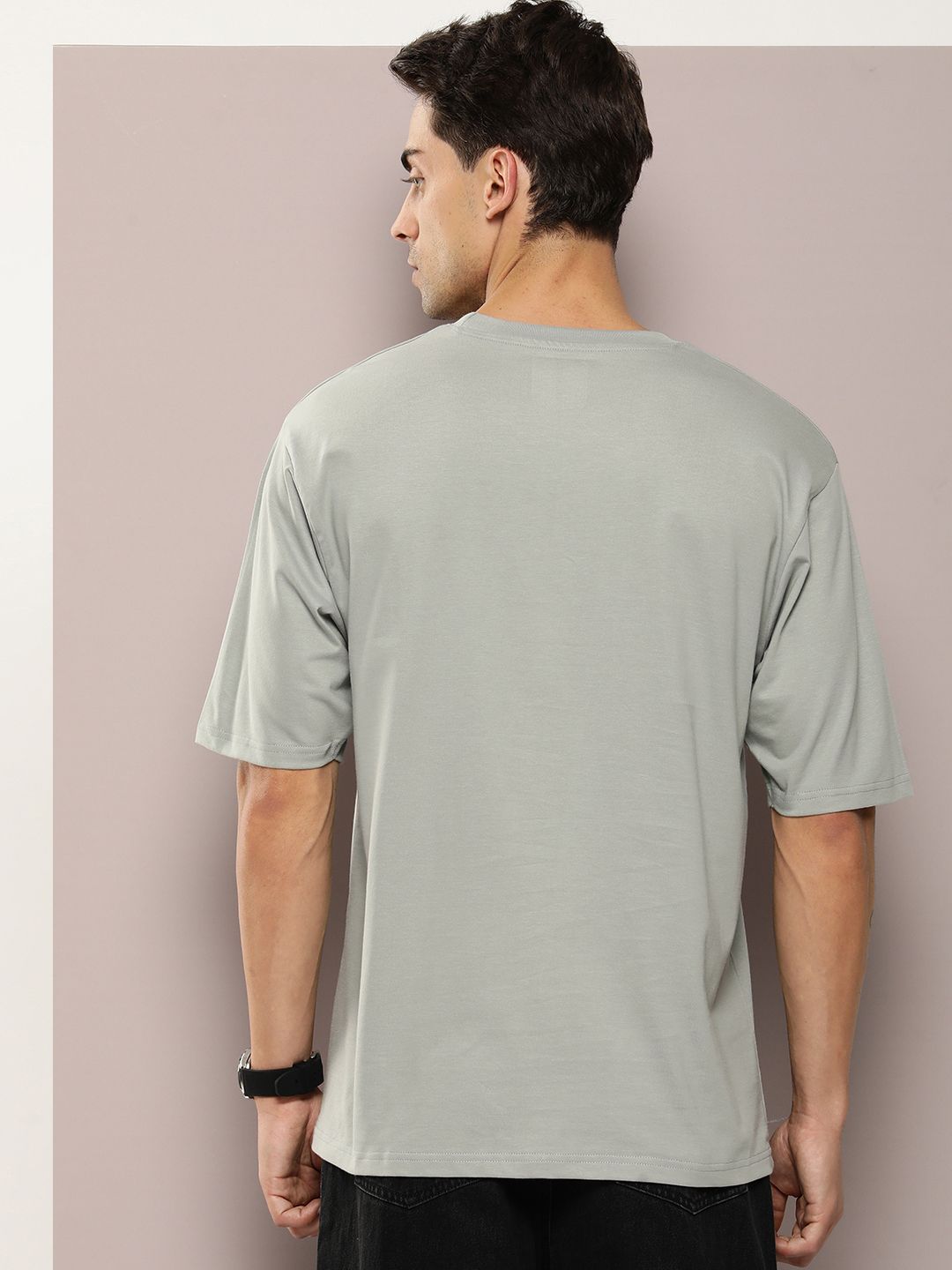 DILLINGER Men Graphic Printed Embossed Oversized T-shirt