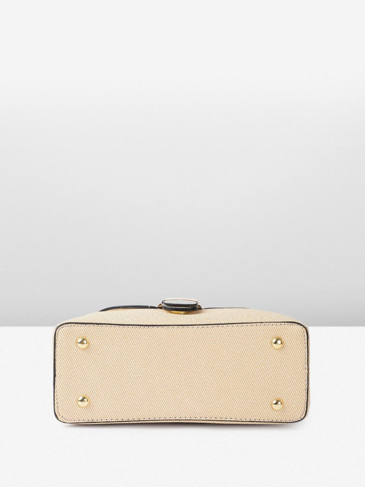 all about you Textured Structured Handheld Bag