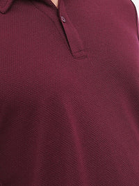 HIGHLANDER Men Popcorn Structured Regular Fit T-shirt