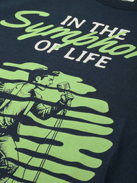 DILLINGER Graphic Printed Drop-Shoulder Sleeves Pure Cotton T-shirt