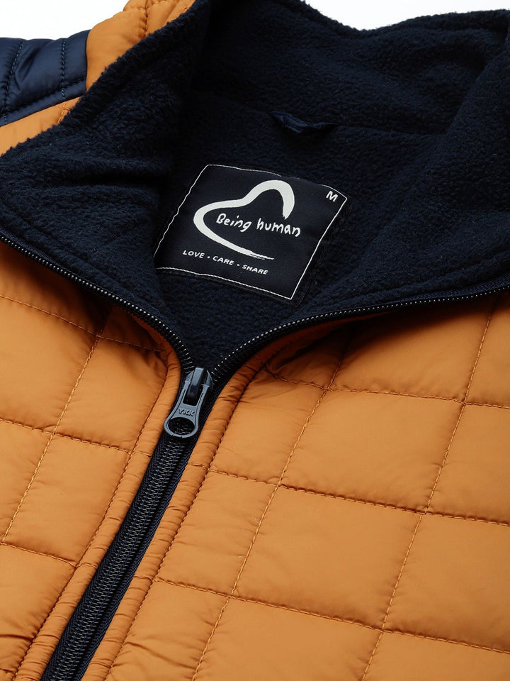 Being Human Mock Collar Quilted Jacket