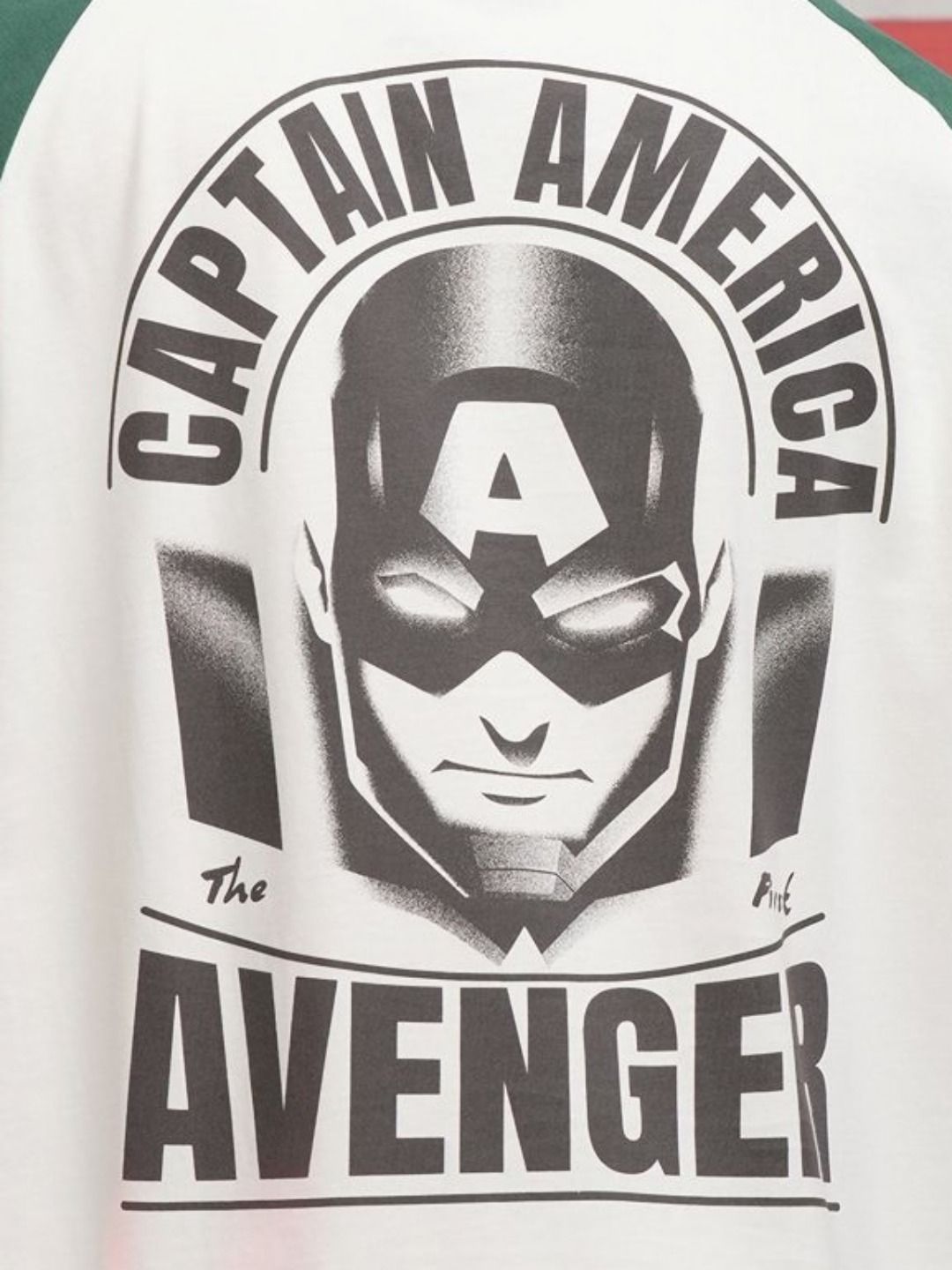 HIGHLANDER Marvel Men Captain America Round Neck Dropshoulder Oversized T-shirt
