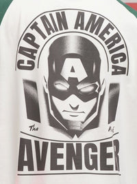 HIGHLANDER Marvel Men Captain America Round Neck Dropshoulder Oversized T-shirt