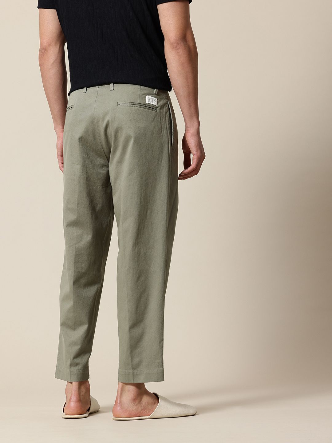 Mr Bowerbird Men Oversized Fit Pleated Korean Trousers