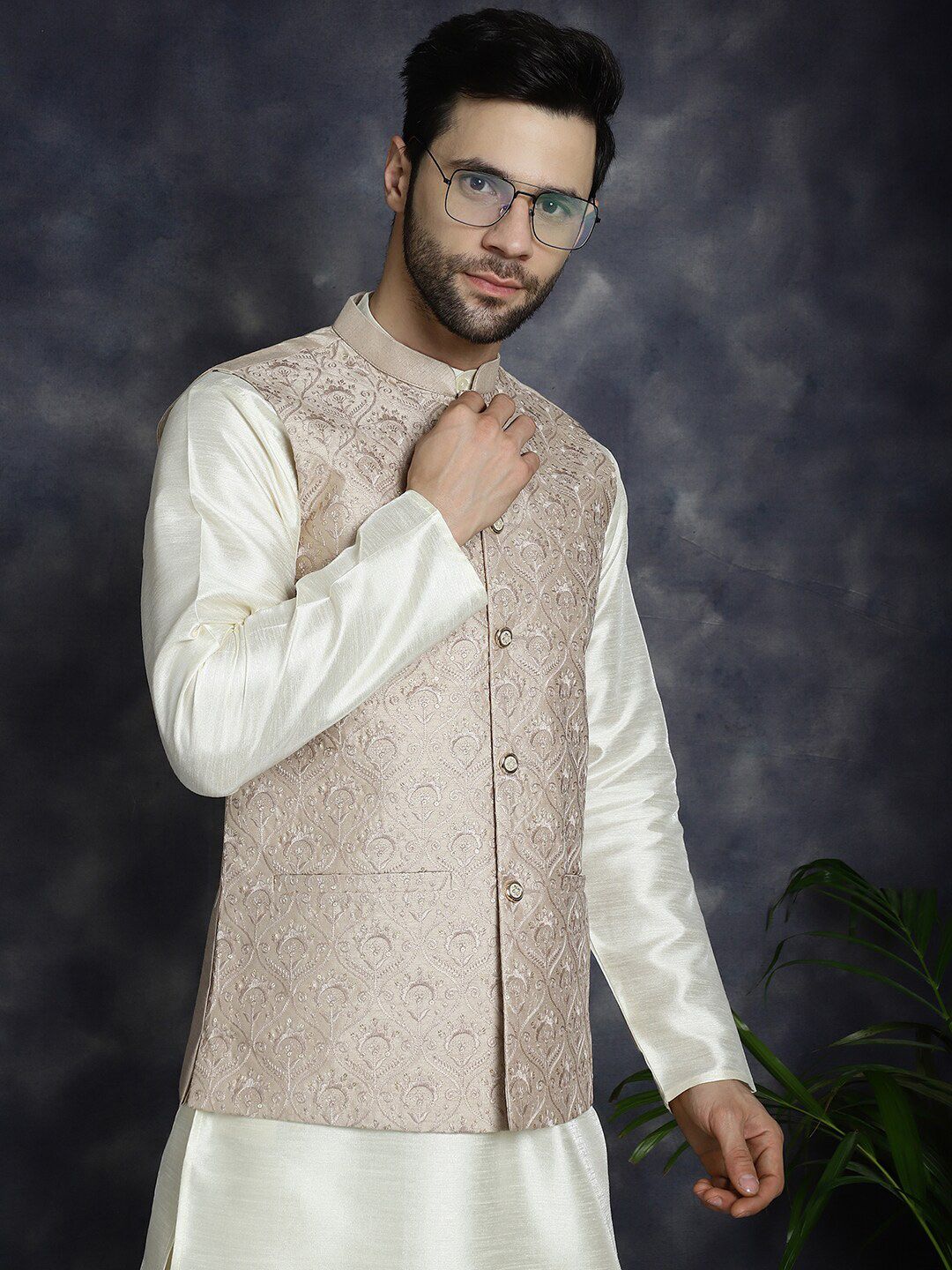 Jompers Embroidered Nehru Jackets