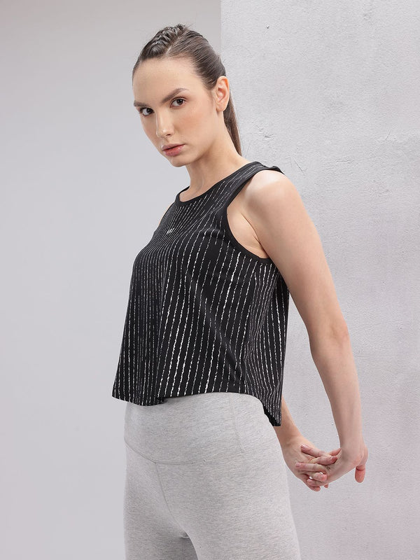 HRX oleh Hrithik Roshan Strip Vertikal Tangki Tangki Latihan Rapid-kering