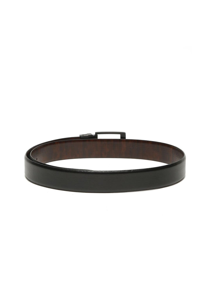 Teakwood Leathers Men Textured Leather Reversible Formal Belt