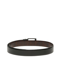 Teakwood Leathers Men Textured Leather Reversible Formal Belt