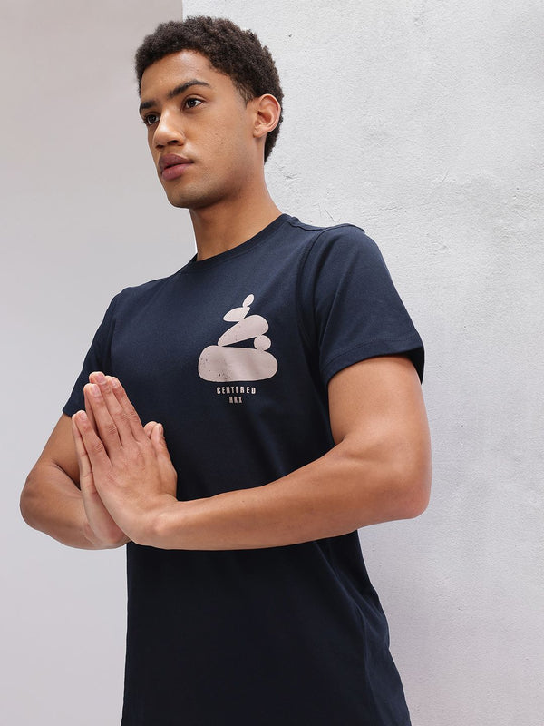 HRX by Hrithik Roshan Printed Pure Cotton Yoga T-shirt