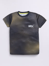 HRX by Hrithik Roshan Boys Graphic Printed Rapid-Dry T-shirt