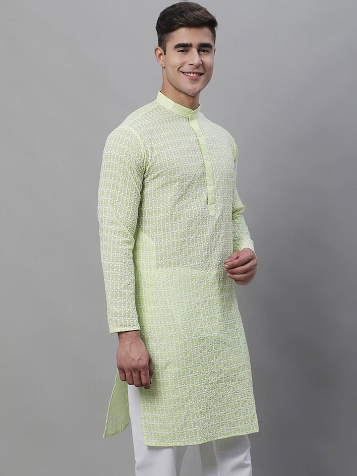 SOJANYA Geometric Embroidered Kurta