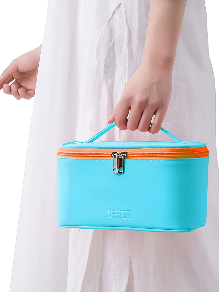 Cortina Blue Water Resistant Makeup Organiser