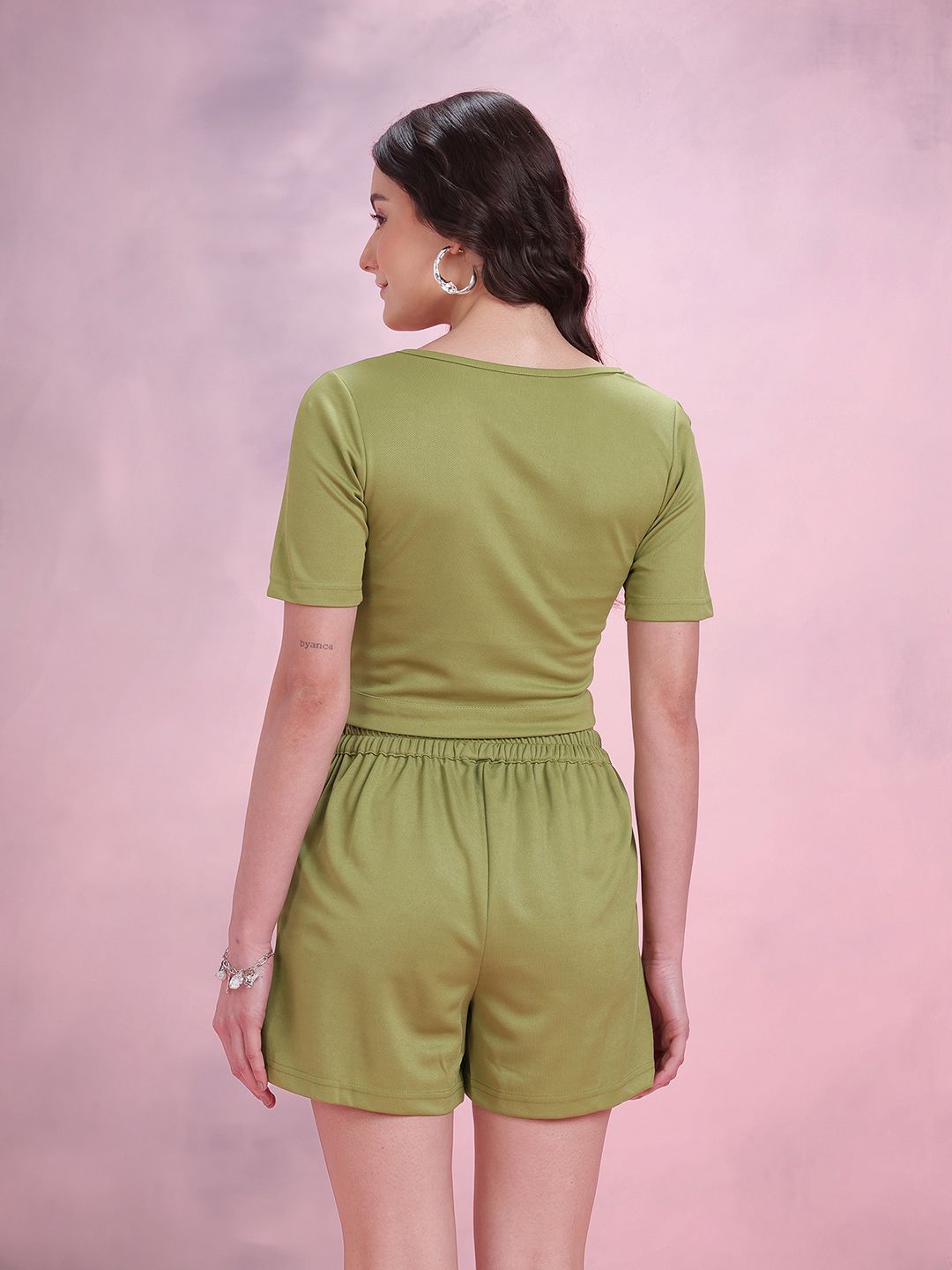 DressBerry Cut-Out Waist Tee & Shorts Co-Ords