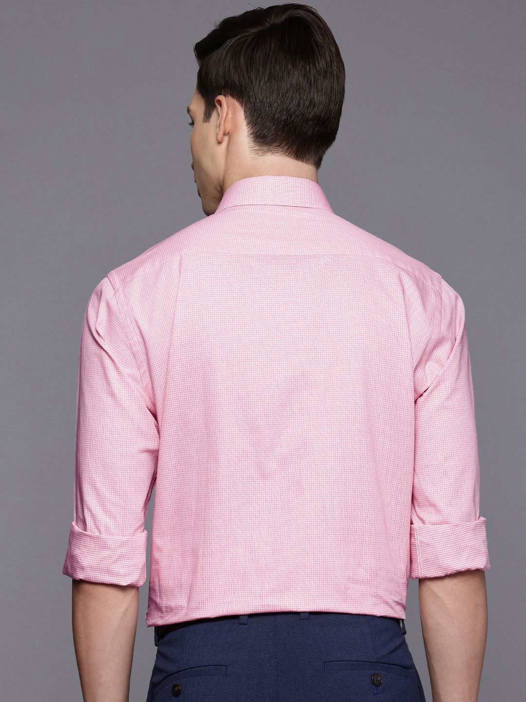 Raymond Slim Fit Checked Pure Cotton Formal Shirt