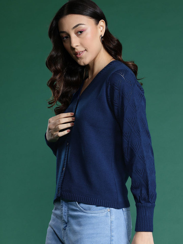 DressBerry Open-Knit Cardigan