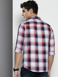 The Indian Garage Co Men Tartan Checked Casual Shirt