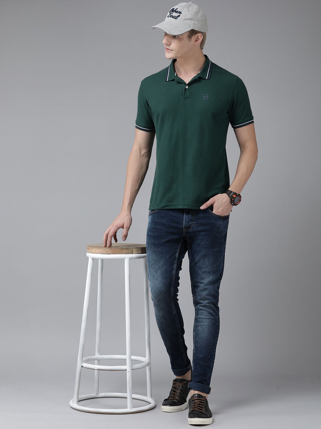 SPYKAR Men Purist Super Skinny Fit Low-Rise Heavy Fade Ankle Length Stretchable Jeans