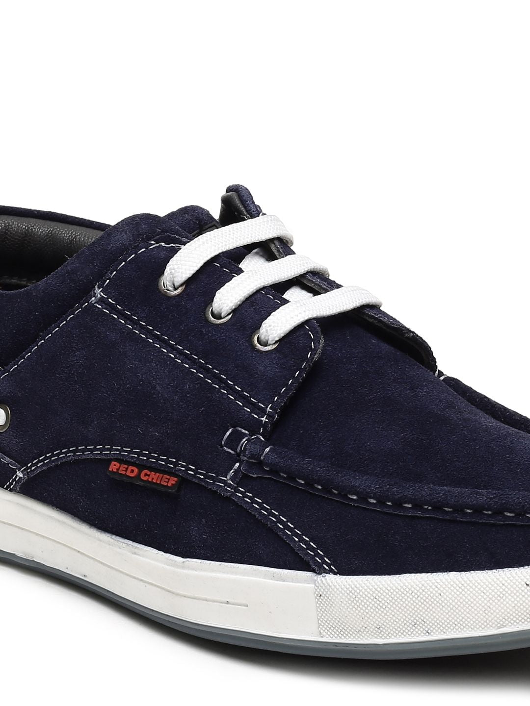 Red Chief Men Navy Blue Boat Shoes