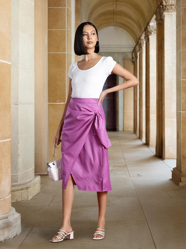 Semua Mengenai Anda Bungkus Rok Tie-Up