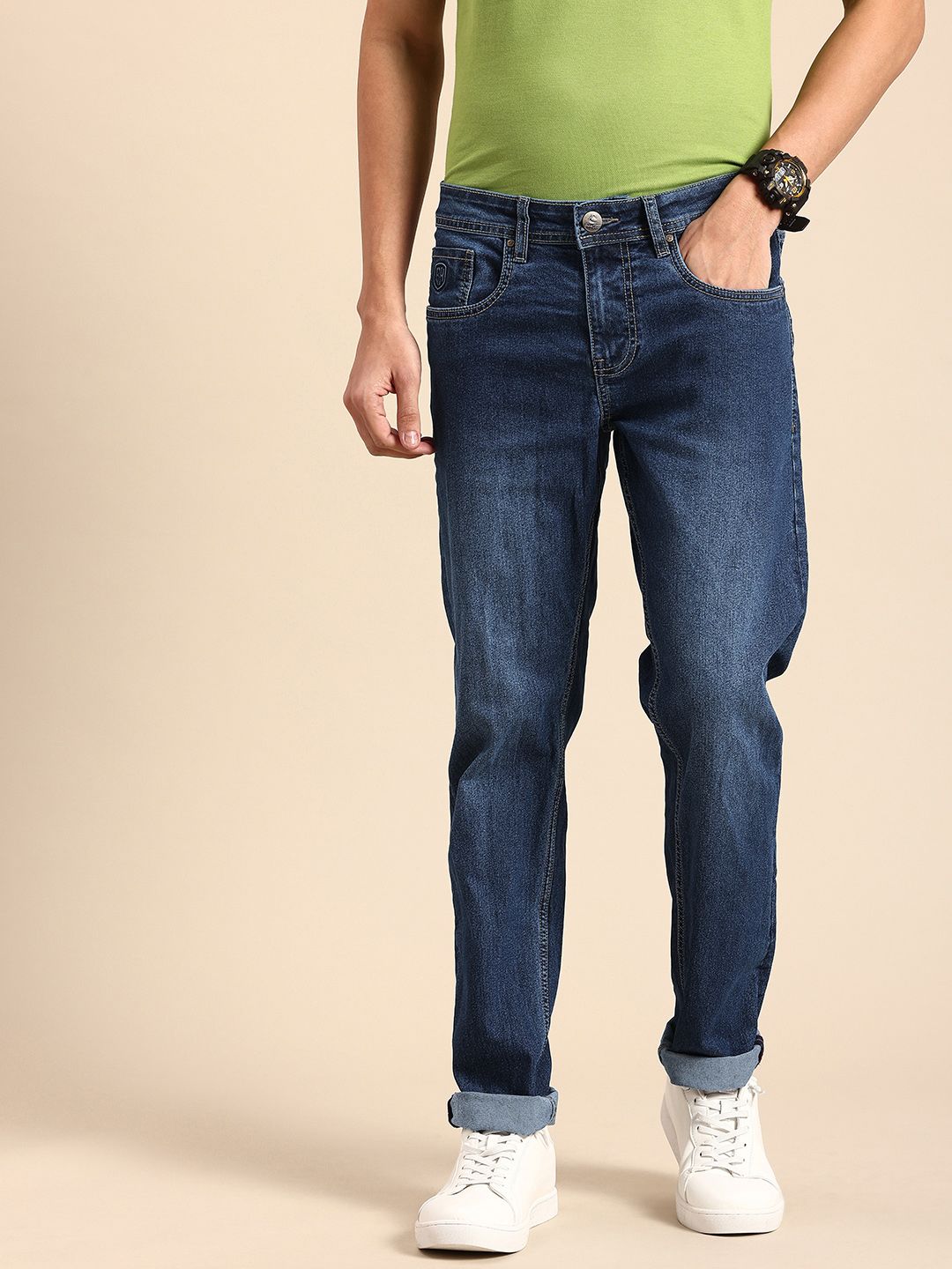 Being Human Men Slim Fit Light Fade Stretchable Jeans