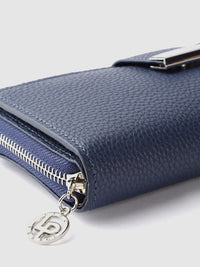 Lino Perros Women Navy Blue Two Fold Wallet