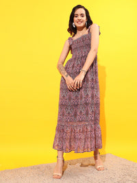 STREET 9 Ethnic Motifs Printed Maxi Dress