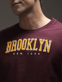 DILLINGER Mens Oversized Short Sleeve Varsity Printed Tshirt