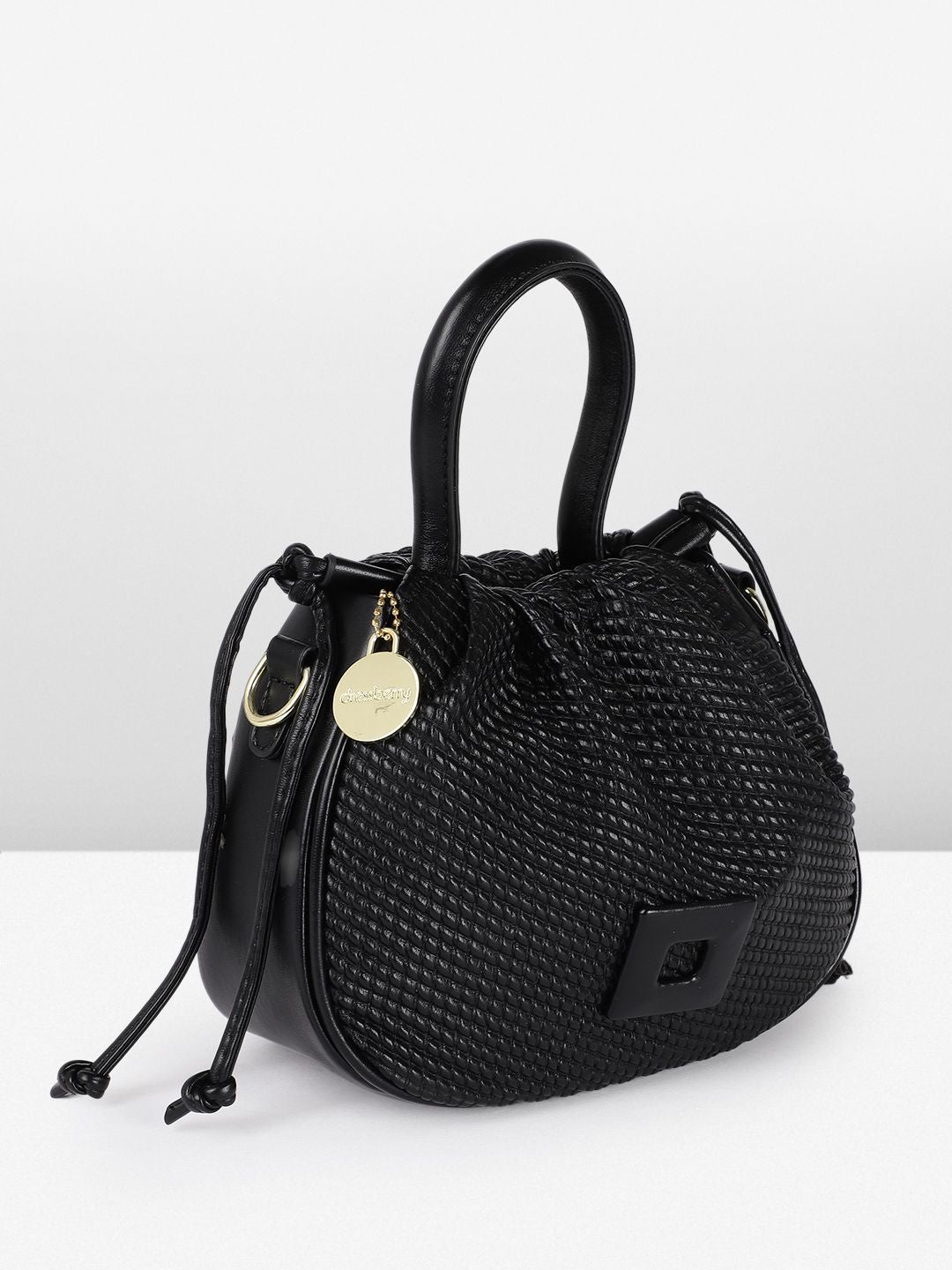 DressBerry Textured Bucket Handheld Bag