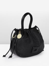 DressBerry Textured Bucket Handheld Bag