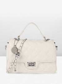 DressBerry Textured Structured Sling Bag with Quilted