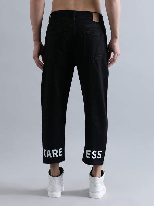 Bene Kleed Men Loose Fit Pure Cotton Printed Cropped Jeans