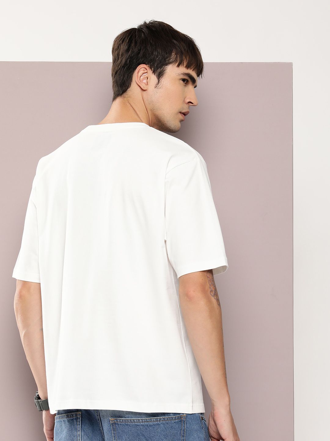 DILLINGER Men Printed Drop-Shoulder Sleeves T-shirt