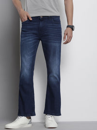 The Indian Garage Co Men Bootcut Light Fade Stretchable Jeans