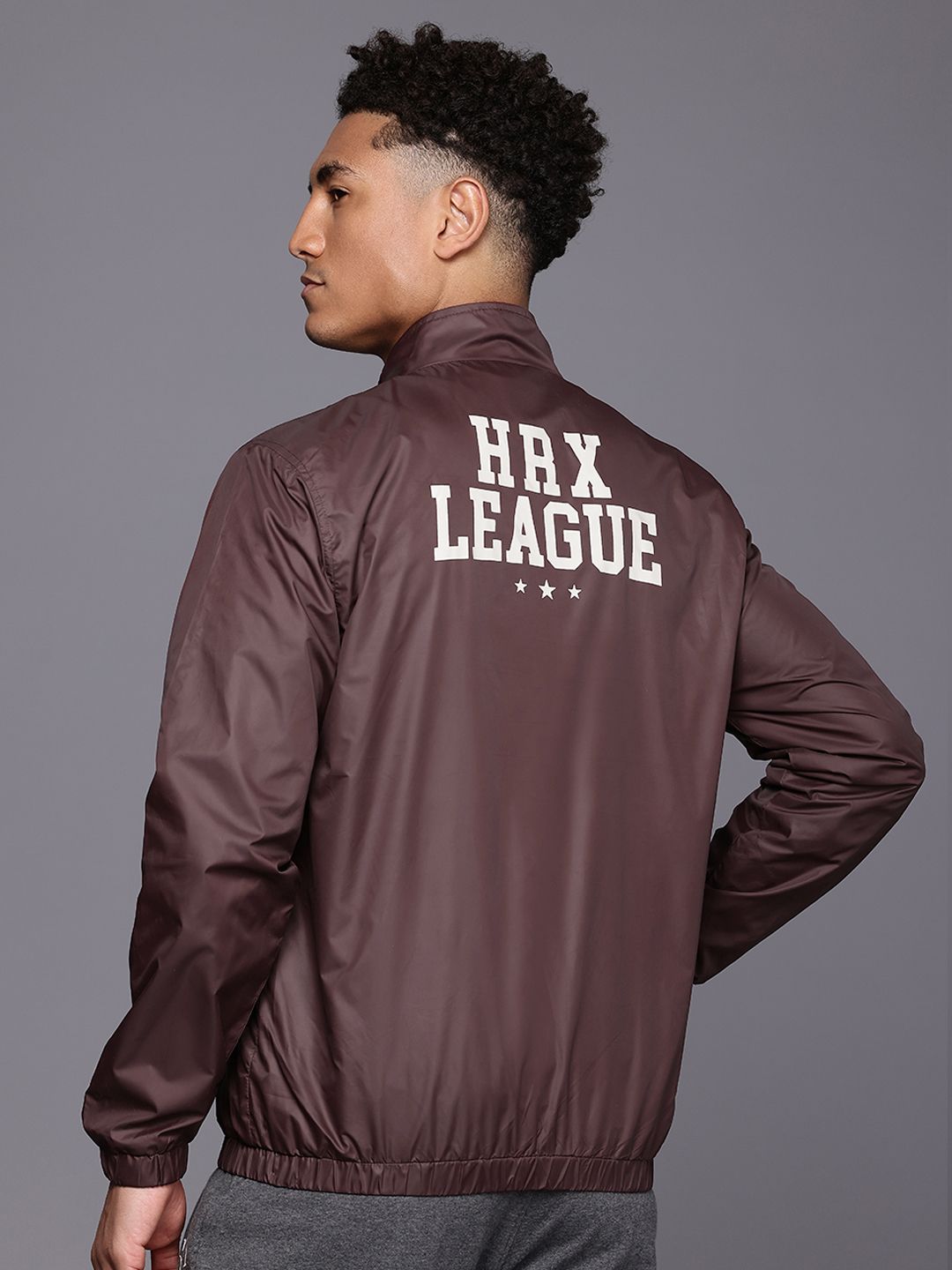 HRX by Hrithik Roshan Typography Printed Tailored Jacket