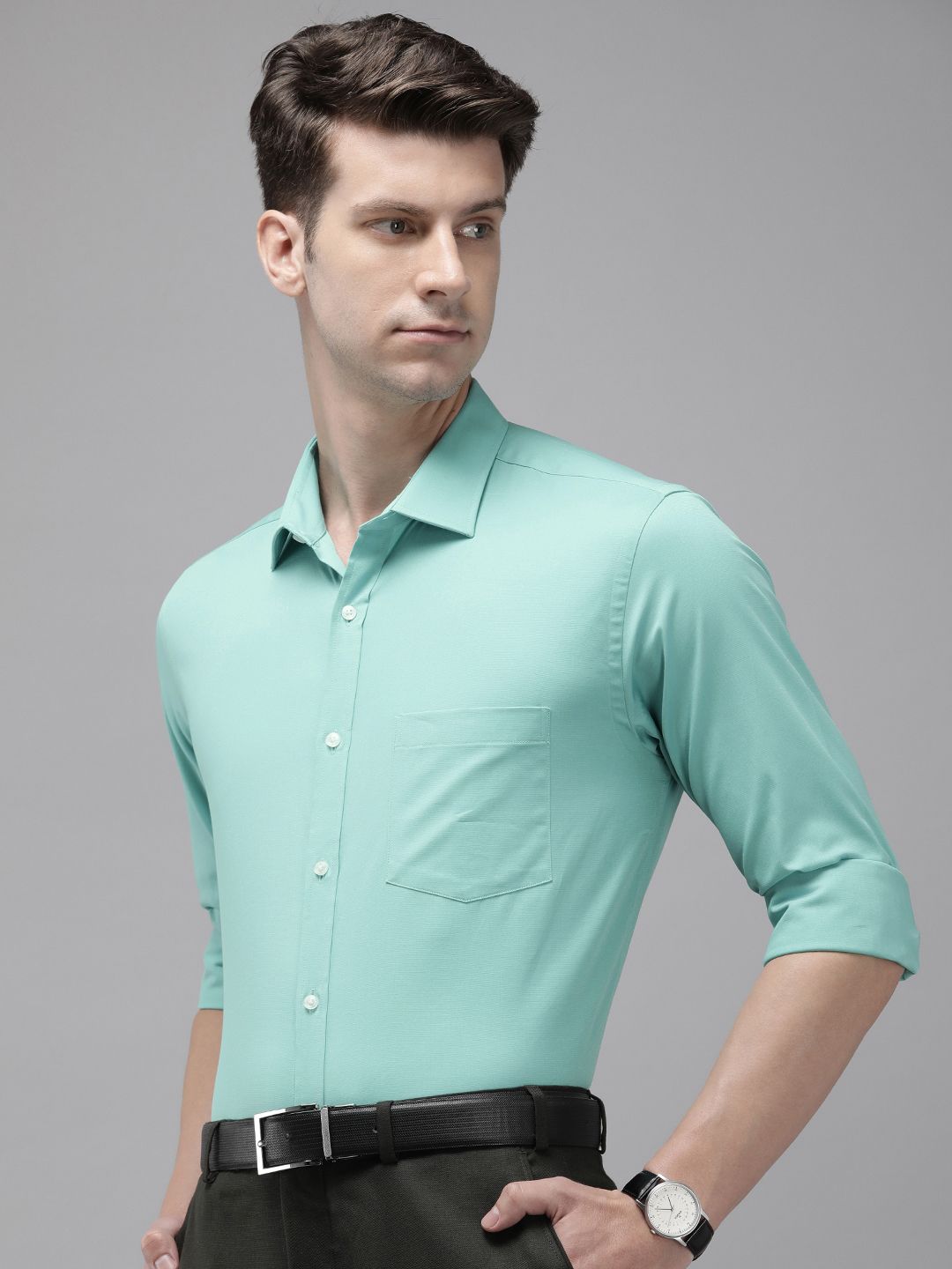 Park Avenue Solid Slim Fit Formal Shirt