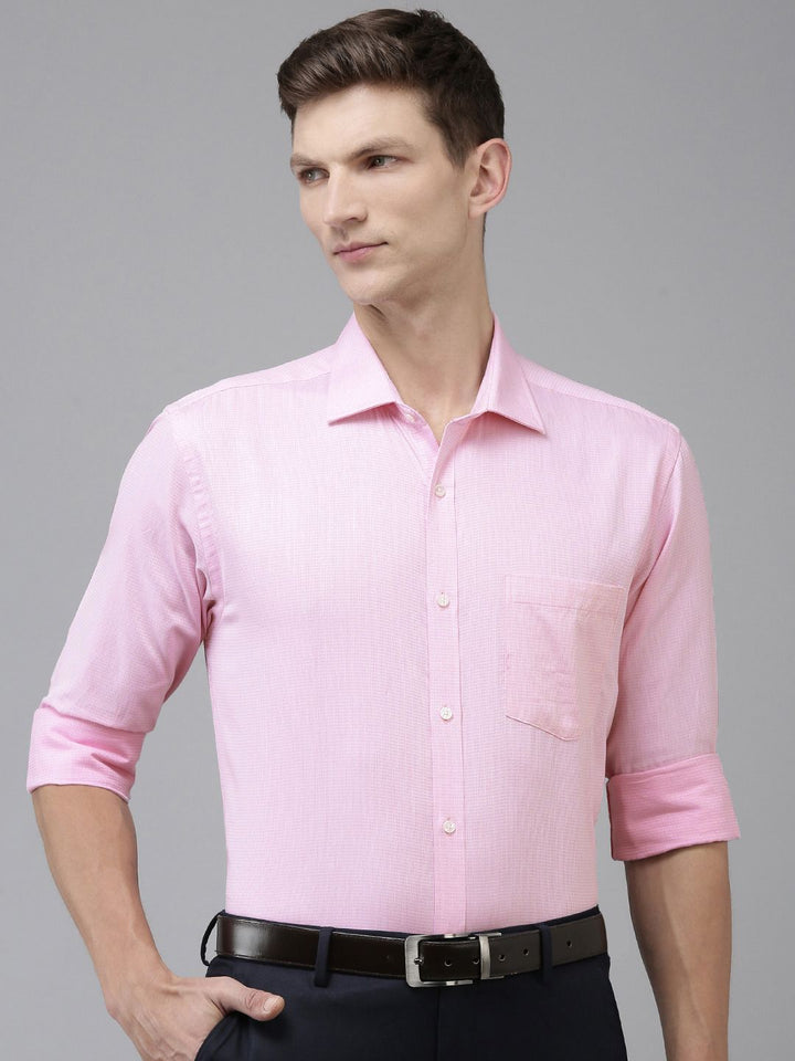Park Avenue Slim Fit Textured Pure Cotton Formal Shirt
