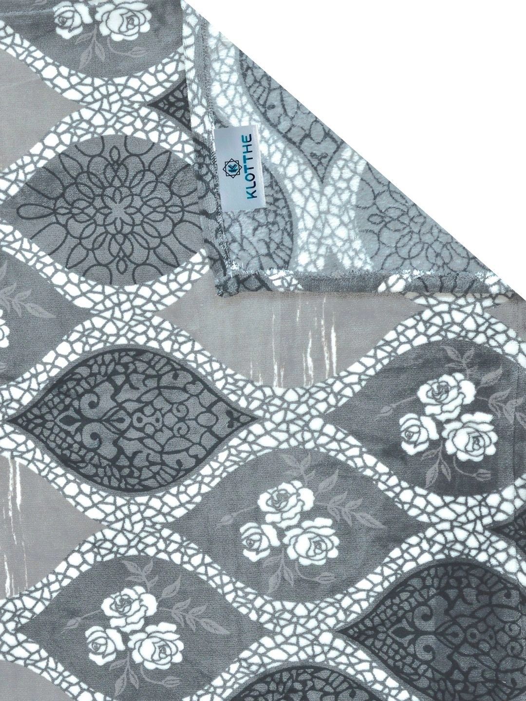 Moda Rapido X KLOTTHE Floral 300 TC Woolen Single Bedsheet with 1 Pillow Cover-225X150 cm