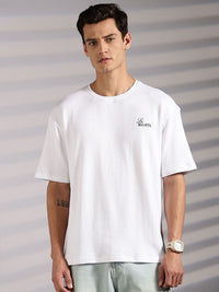 Eszett French Sunset Textured Cotton Oversized Tshirt