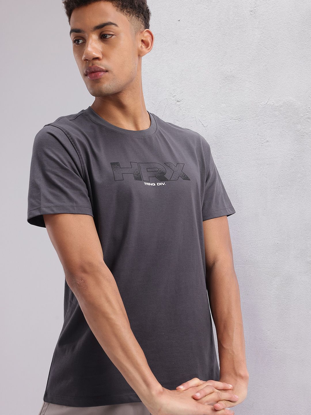 HRX by Hrithik Roshan Men Typography Printed Training T-shirt