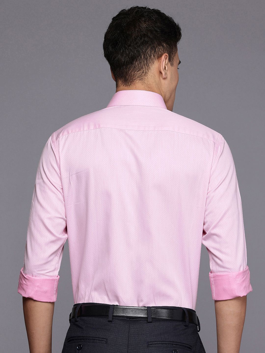 Raymond Pure Cotton Textured Slim Fit Formal Shirt