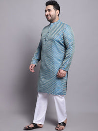 SOJANYA PLUS Woven Design Regular Kurta With Pyjamas & With Embroidered Nehru Jacket