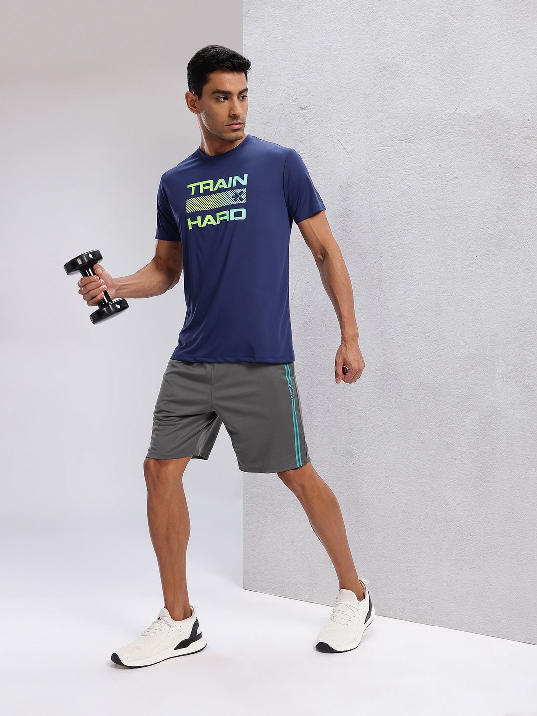 HRX by Hrithik Roshan Men Rapid-dry Striped Training Shorts