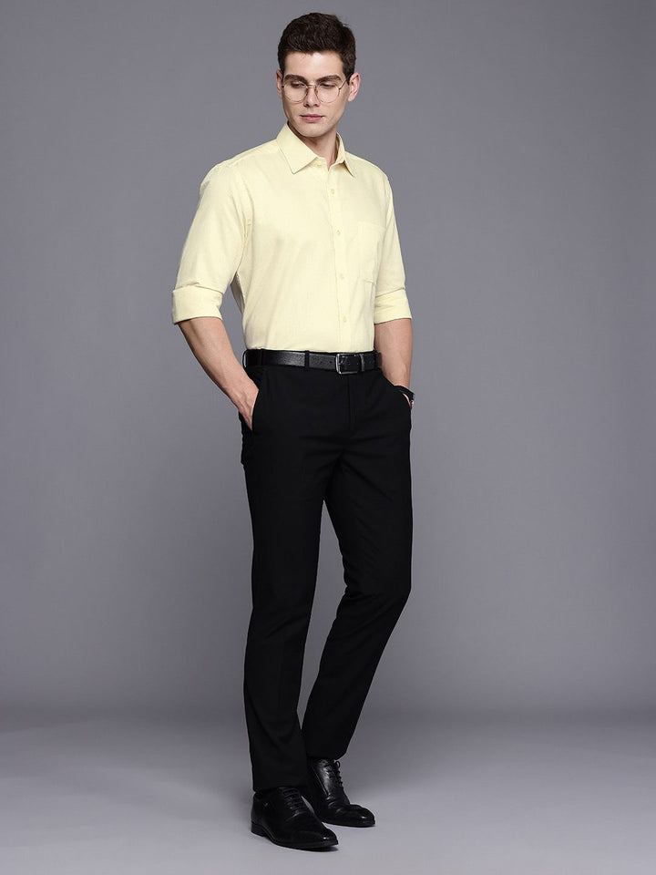 Raymond Textured Pure Cotton Formal Shirt