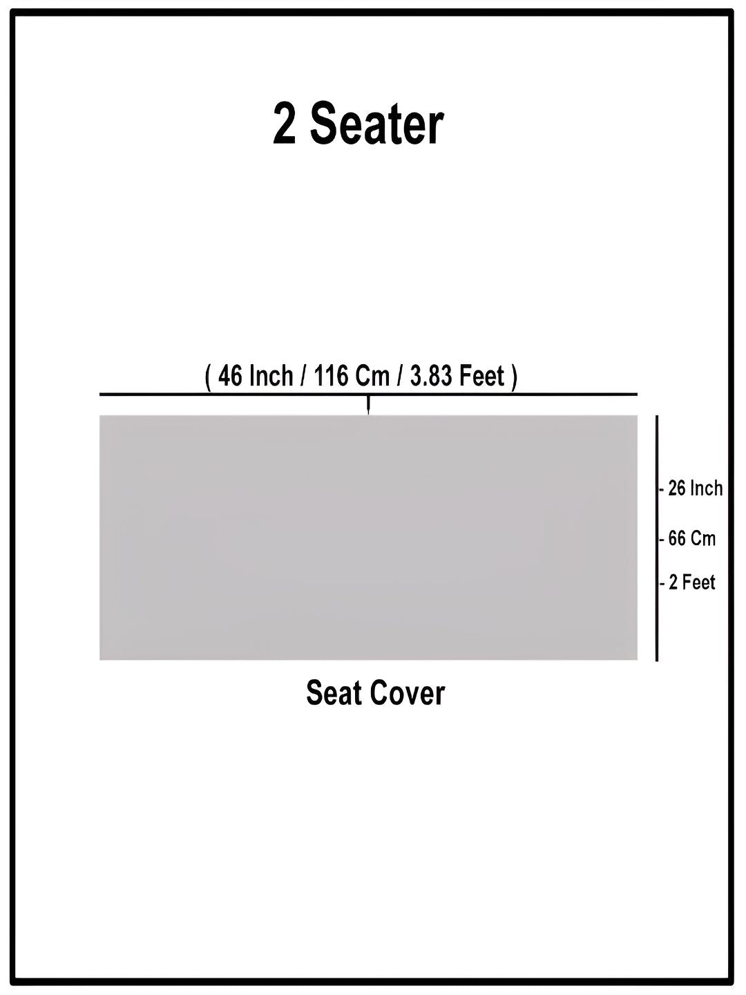 STITCHNEST Peach Self Design 2 Seater Sofa Cover