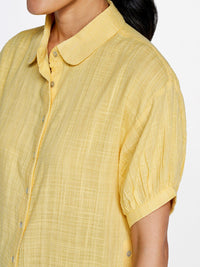 AND Puff Sleeves Shirt Style Top