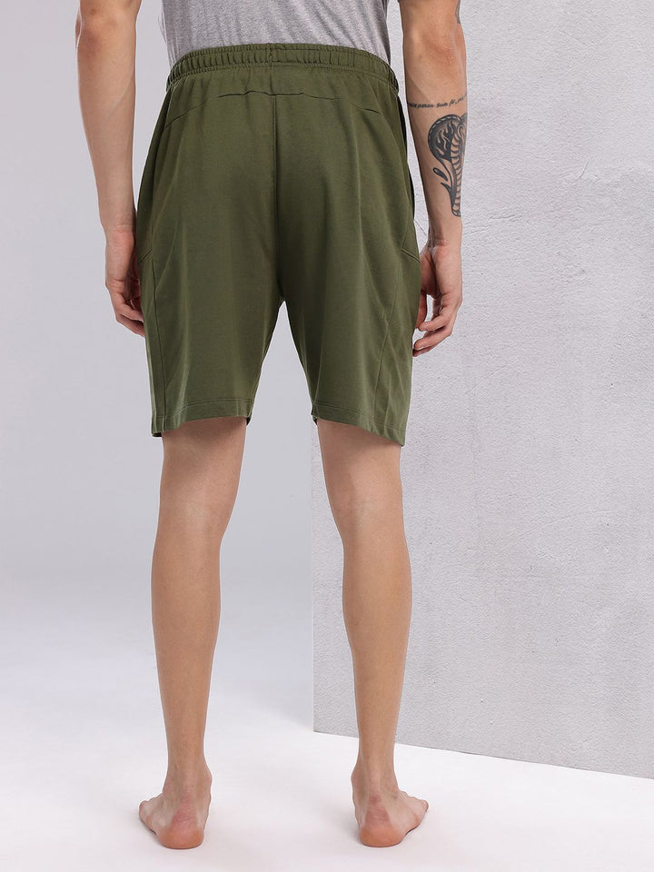 HRX by Hrithik Roshan Men Typography Print Mid-Rise Yoga Shorts