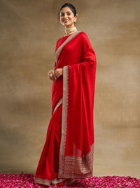 kasee Saree Sutera Tulen Bersulam Padat