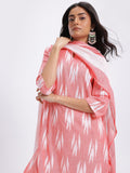 Anouk Ikat Print Regular Pure Cotton Kurta with Trousers & Dupatta