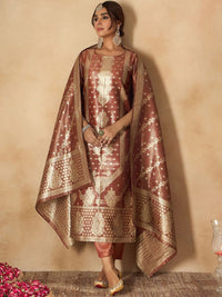 Indo Era Women Ethnic Motifs Regular Kurta with Trousers &  Dupatta