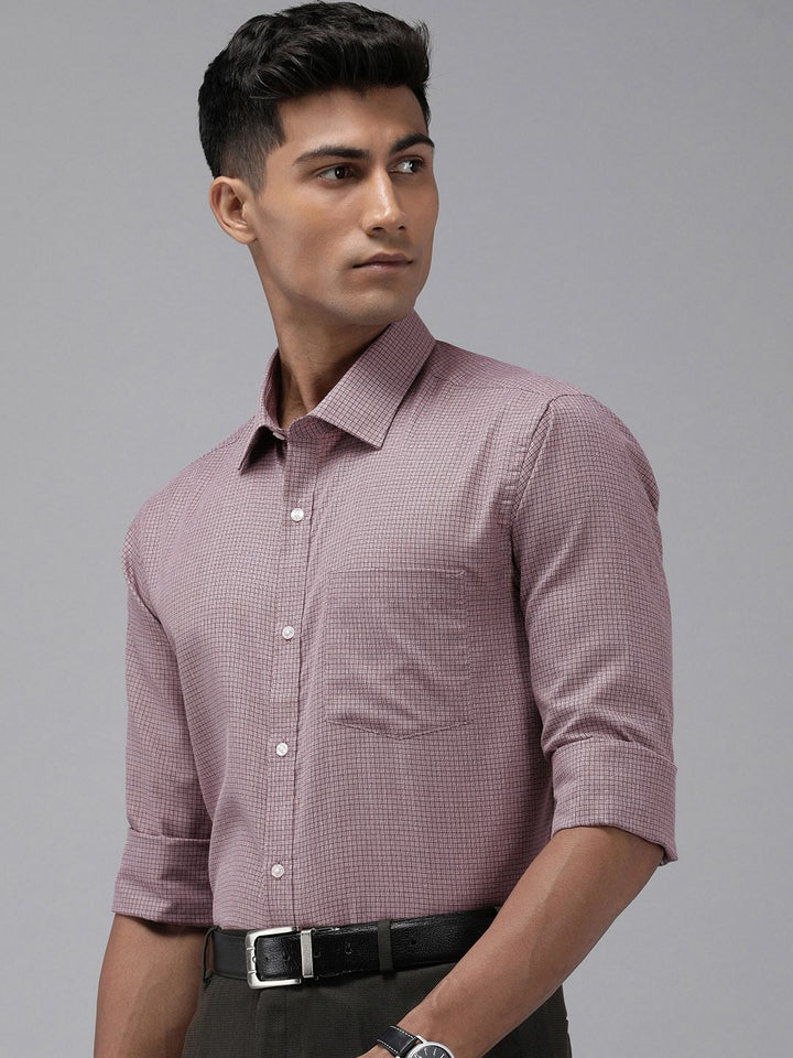 Park Avenue Self Design Slim Fit Opaque Formal Shirt